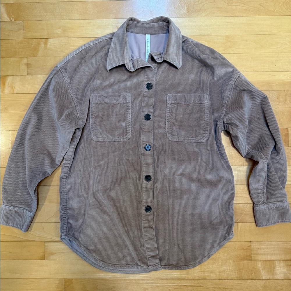 Babaton Corduroy Button-Up Shirt